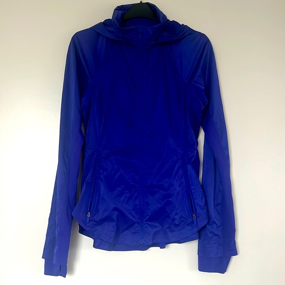 Lululemon Goal Smasher Jacket Size 6 Run Sea Wheeze - Picture 2 of 7